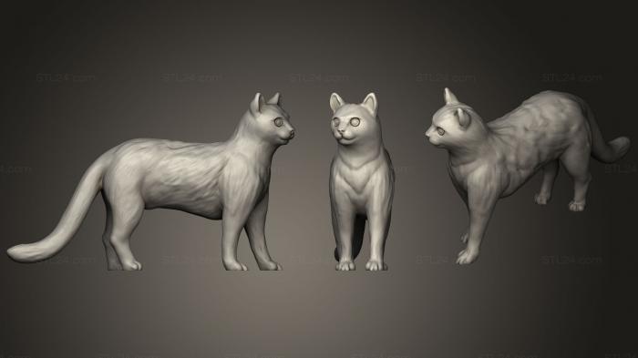 Статуэтки животных (Золотой Кот, STKJ_1022) 3D модель для ЧПУ станка